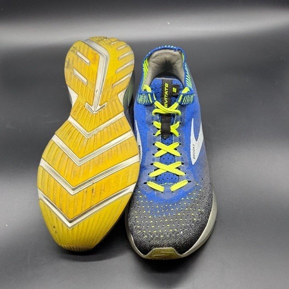 Brooks Men's Levitate 2 Running Shoes Blue Yellow Lace Up Athletic Sneakers, 9.5 - Picture 5 of 7